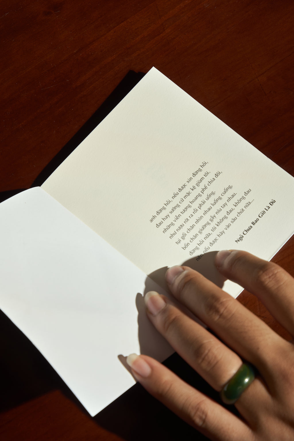 A POEM BEFORE YOU GO